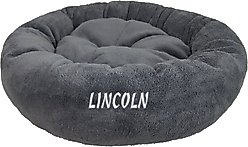Bessie + Barnie Deluxe Comfort Snuggle Personalized Pillow Cat & Dog Bed, Small