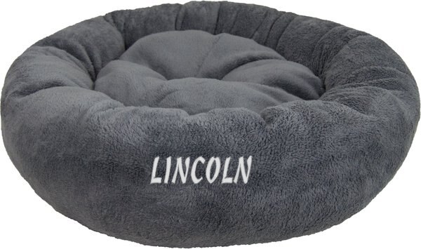 Bessie + Barnie Deluxe Comfort Snuggle Personalized Pillow Cat & Dog Bed, Small slide 1 of 6