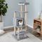 Show in main carousel: Two By Two The Sequoia 52.1-in Felt Cat Tree & Condo, Grey slide 1 of 5