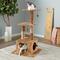 Show in main carousel: Two By Two The Willow 43.7-in Faux-Fleece Cat Tree & Condo, Brown slide 1 of 7