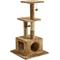Show in main carousel: Two By Two The Willow 43.7-in Faux-Fleece Cat Tree & Condo, Brown slide 4 of 7