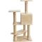 Show in main carousel: Two By Two The Evergreen 50.8-in Faux-Fleece Cat Tree & Condo, Beige slide 5 of 5