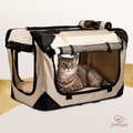 PetLuv Happy Cat Soft-Sided Cat Carrier, Tan, Small