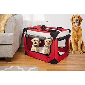 PetLuv Tuf-Crate Soft Dog Crate, Red, Small, 20-in L x 15-in W x 15-in H