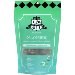 Lord Jameson Daily Greens Organic Dog Treats, 6-oz bag