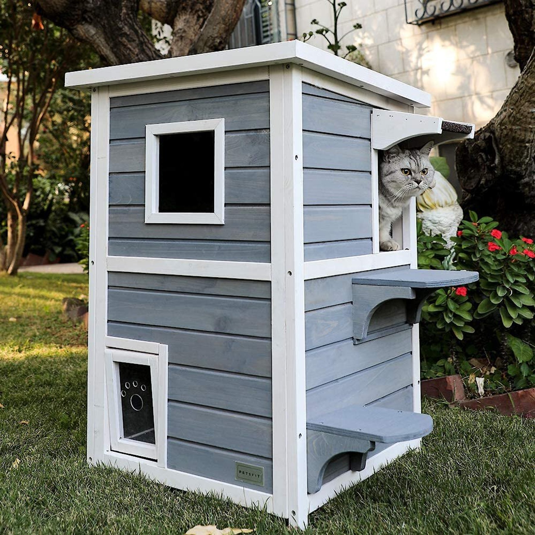 Petsfit 2 story cat house hotsell