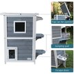 Petsfit 2-Story Weatherproof Outdoor Cat House