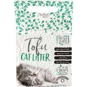 Natural Paw Tofu Cat Litter Refill Bag, 4.5-lb bag, Charcoal