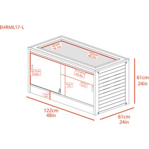 New Age Pet ECOFLEX Mojave Reptile Habitat, Maple, 48-in