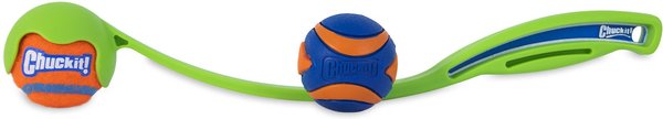 Chuckit! Sport 14S Launcher Squeaker Bundle Dog Toy, Small slide 1 of 3