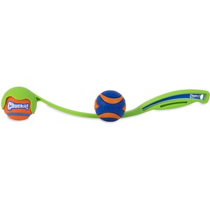 Chuckit! Sport 14S Launcher Squeaker Bundle Dog Toy, Small