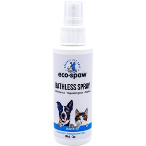 EcoSpaw Unscented Bathless Dog & Cat Spray, 3-oz bottle