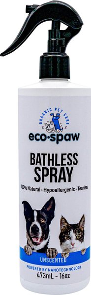 EcoSpaw Unscented Bathless Dog & Cat Spray, 16-oz bottle slide 1 of 6