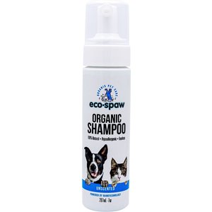 EcoSpaw Unscented Dog & Cat Shampoo, 7-oz bottle