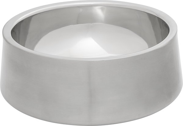 Frisco Insulated Non-Skid Flair Stainless Steel Dog & Cat Bowl, Stainless Steel, 4-cup slide 1 of 9