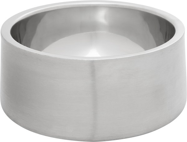 Frisco Insulated Non-Skid Flair Stainless Steel Dog & Cat Bowl, Stainless Steel, 6-cup slide 1 of 8