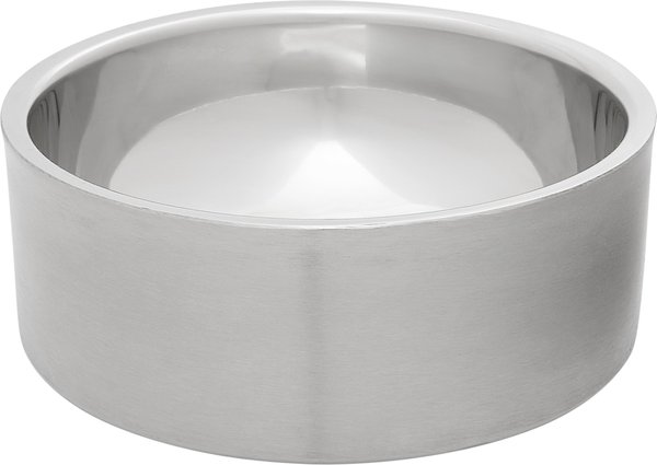Frisco Insulated Non-Skid Stainless Steel Dog & Cat Bowl, Stainless Steel, 4 Cup, 1 count slide 1 of 9