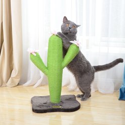 Catry 22-in Agave Sisal Cactus Cat Scratching Post, Green