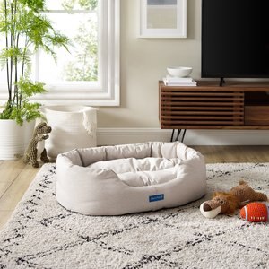 Sam's Pets Missy Round Dog Bed, Beige, Small