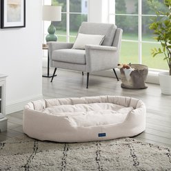 Sam's Pets Missy Round Dog Bed, Beige, Large