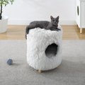 Sam's Pets Rocket 18-in Cat Tree Cylinder, White