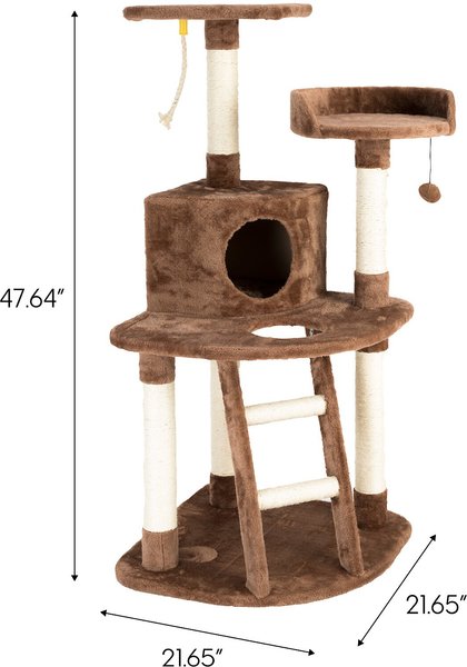 IRIS USA 47-in Plush Cat Tree