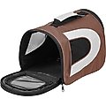 IRIS Soft-Sided Dog & Cat Carrier, Brown, Small