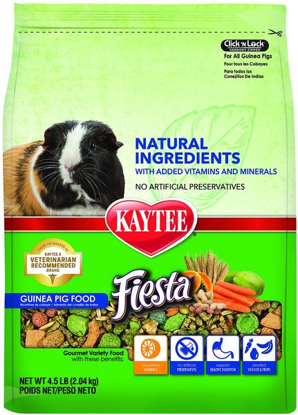 Kaytee Fiesta Natural Guinea Pig Food, 4.5-lb bag slide 1 of 10