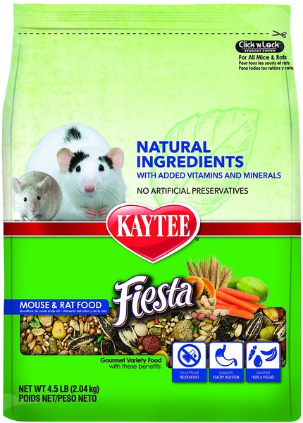 Kaytee Fiesta Natural Mouse & Rat Food, 4.5-lb bag slide 1 of 8