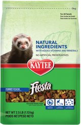 Kaytee Fiesta Natural Ferret Food, 2.5-lb bag