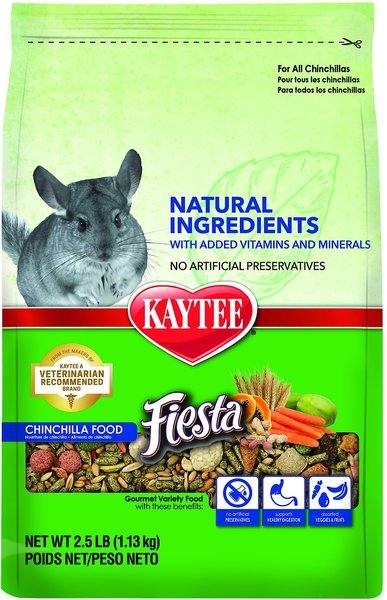 Kaytee Fiesta Natural Chinchilla Food, 2.5-lb bag slide 1 of 7