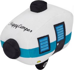 Frisco Road Trip Happy Camper Plush Squeaky Dog Toy, Medium