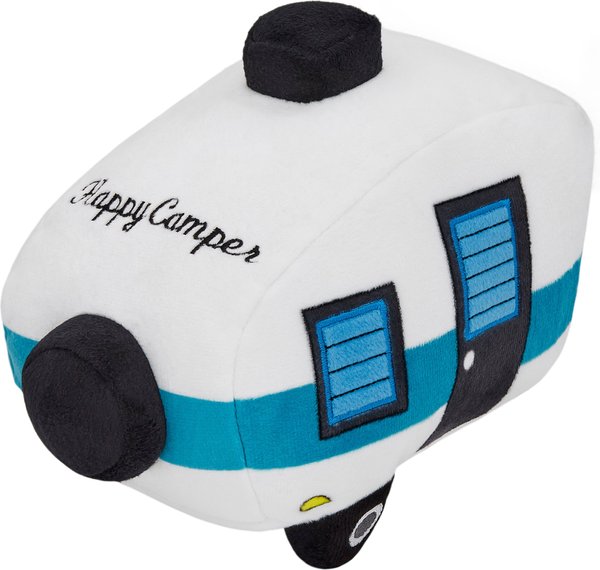Frisco Road Trip Happy Camper Plush Squeaky Dog Toy, Medium slide 1 of 4