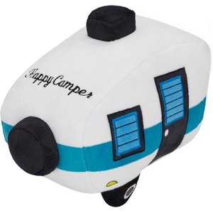 Frisco Road Trip Happy Camper Plush Squeaky Dog Toy, Large