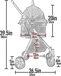 Pet Gear View 360 Travel System Dog & Cat Stroller, Silver Pearl slide 2 of 5