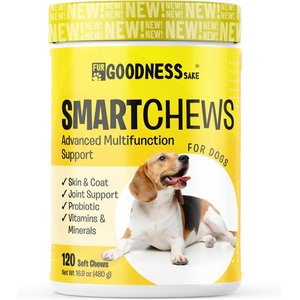 Fur Goodness Sake SmartChews Advanced Multifunction Support Soft Chew Dog Supplement, 120 count