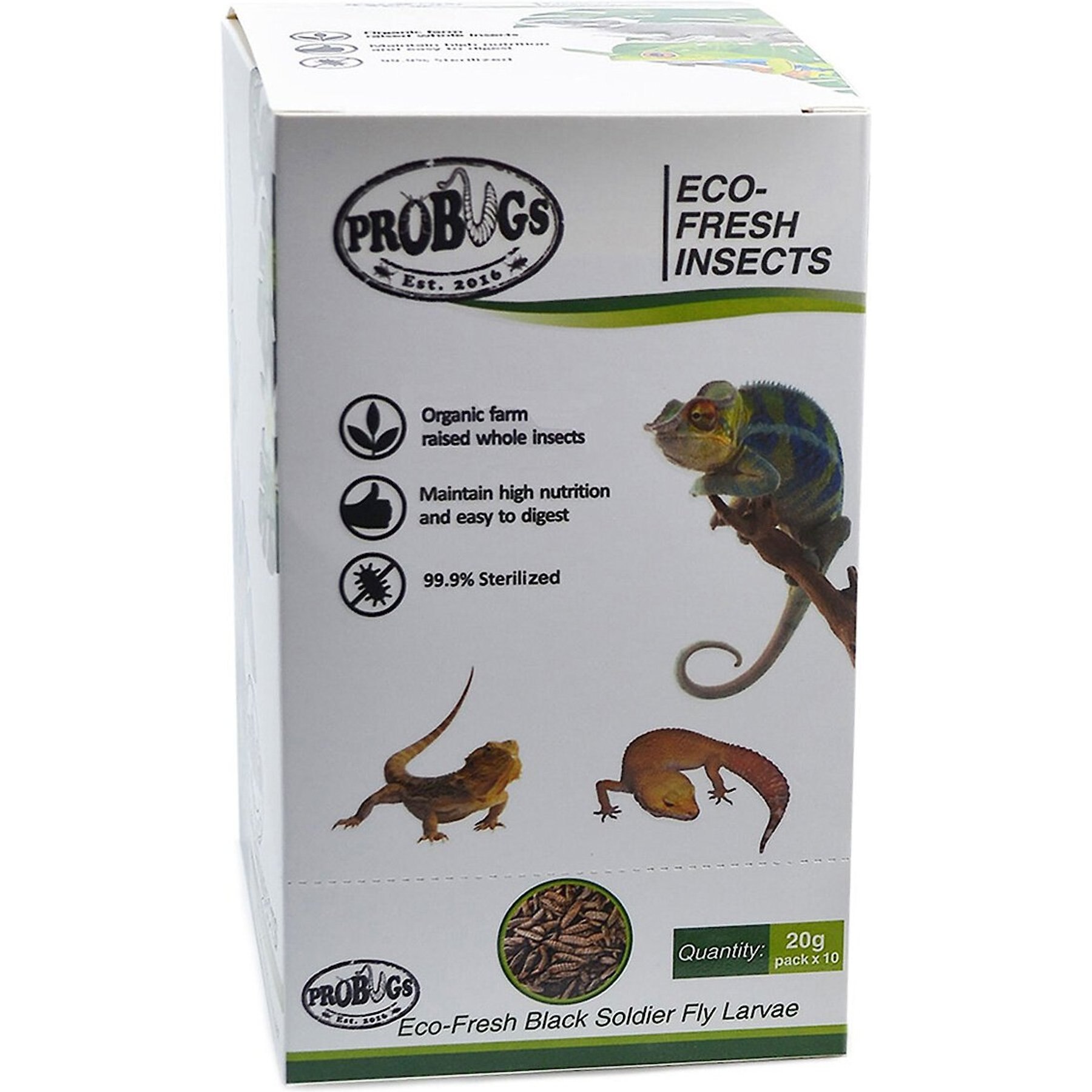 Discontinued - PROBUGS Eco-Fresh Insects Black Soldier Fly Larvae ...