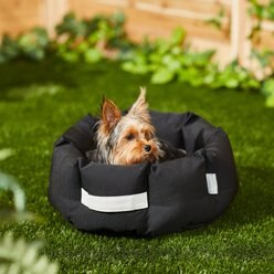 Frisco Indoor/Outdoor Deep Dish Cuddler Bolster Cat & Dog Bed, Small