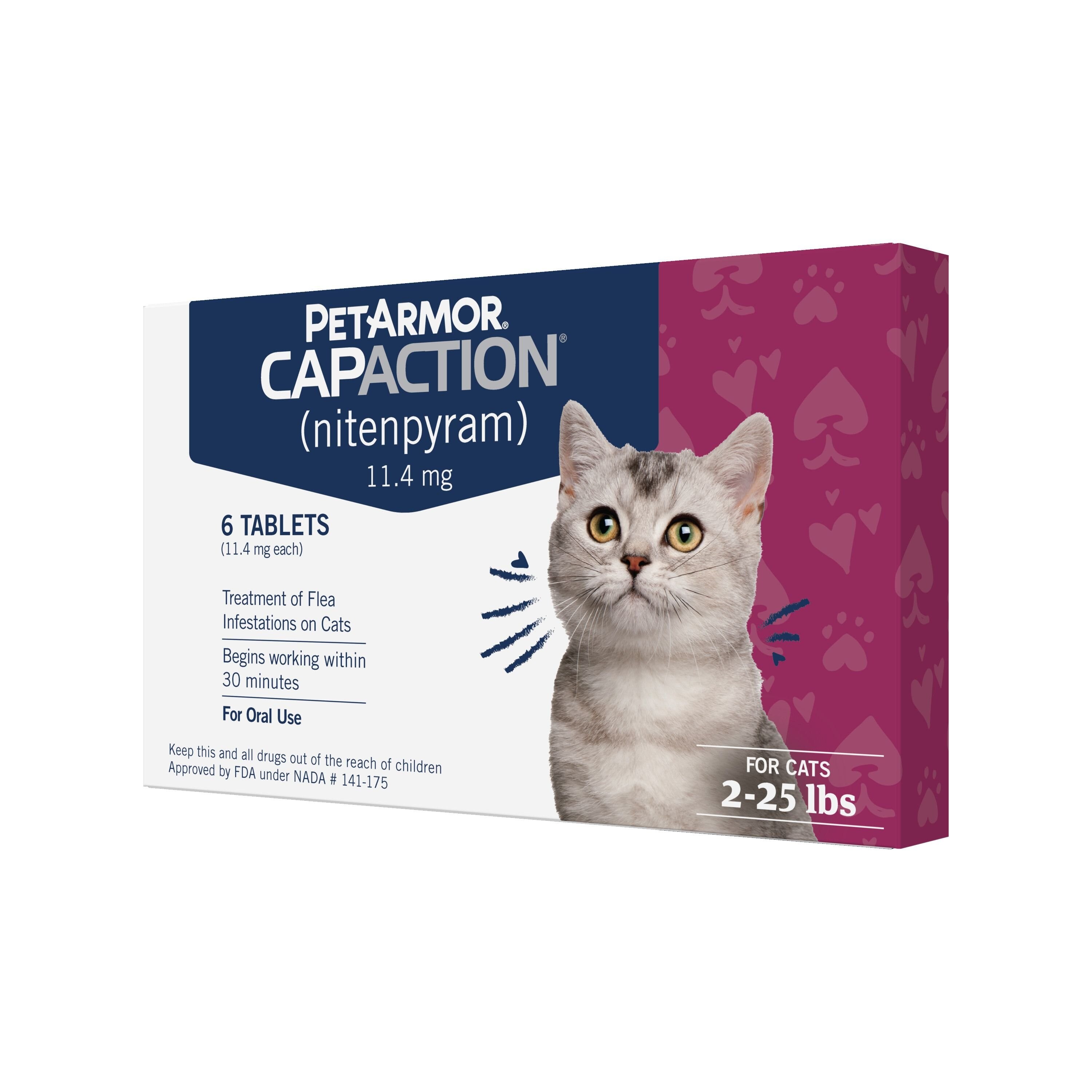 PETARMOR Capaction For Dogs 2-25 Lbs – 6 Tablets – Exp 12/2024 – Brand New Sealed