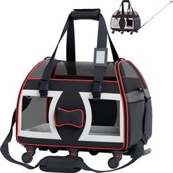 Katziela Bone Cruiser Dog & Cat Carrier, Black