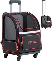 Katziela Hybrid Adventurer Dog & Cat Carrier, Red