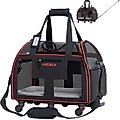 Katziela Luxury Lorry Dog & Cat Carrier, Red