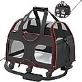 Katziela Luxury Rider Dog & Cat Carrier, Red