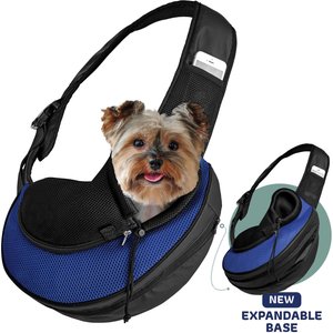 Katziela Expandable Sling Dog & Cat Carrier, Small, Blue