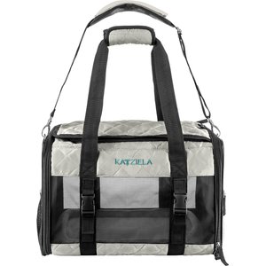 Katziela Quilted Companion Dog & Cat Carrier, Grey, Small