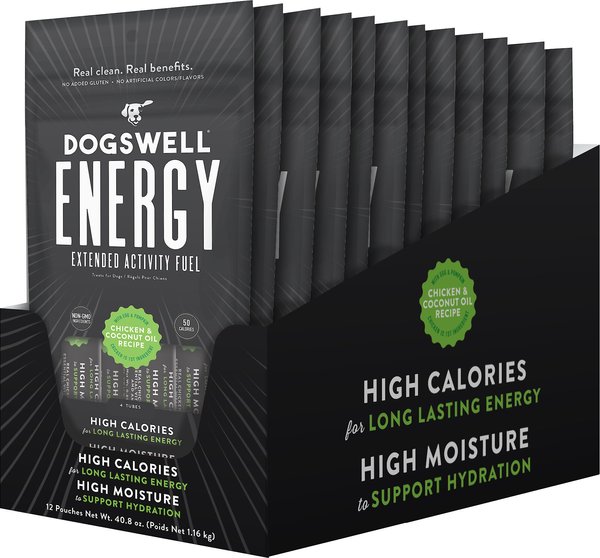 Dogswell Energy Extended Activity Fuel Chicken & Coconut Oil Recipe Grain-Free Lickable Dog Treats, 0.85-oz tube, 48 count slide 1 of 8