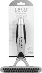 BioSilk Double Sided De-Shedding & Massage Dog Brush