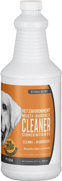 Tough Stuff Pet Environment Citrus Scent Multi-Surface Dog & Cat Cleaner Concentrate, 32-oz bottle slide 1 of 2