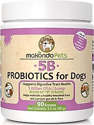 Makondo Pets 5B Digestive Health Probiotic Dog Supplement, 3.17-oz jar