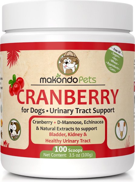 Makondo Pets Cranberry Urinary Tract Support Dog Supplement, 3.53-oz jar slide 1 of 5